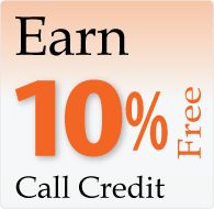 Earn 10% Free Call Credit