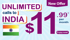 Unlimited calls to India from US