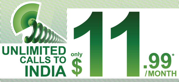 Unlimited calls to India from Australia