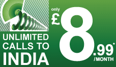 Unlimited calls to India from UK is easy with SimpleCall